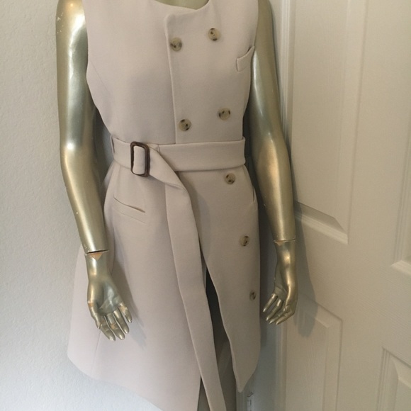 Jcrew Belted Coat Vest Italian Wool 